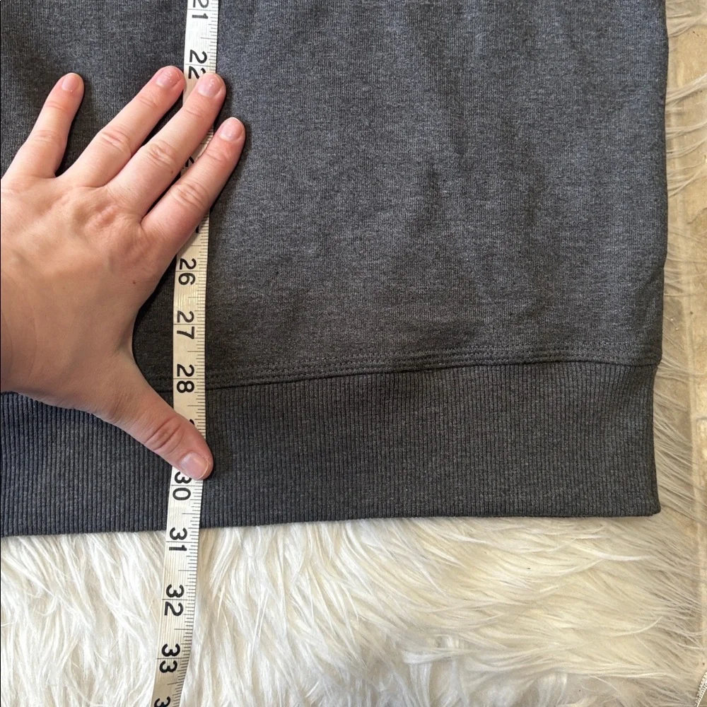 NWT Champion Power Blend Grey Graphic Long Sleeve Crewneck Size 2XL